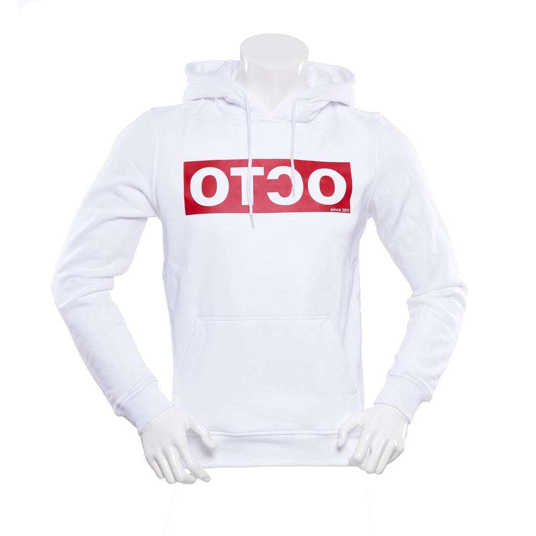 Mirror Hoodie White/Red